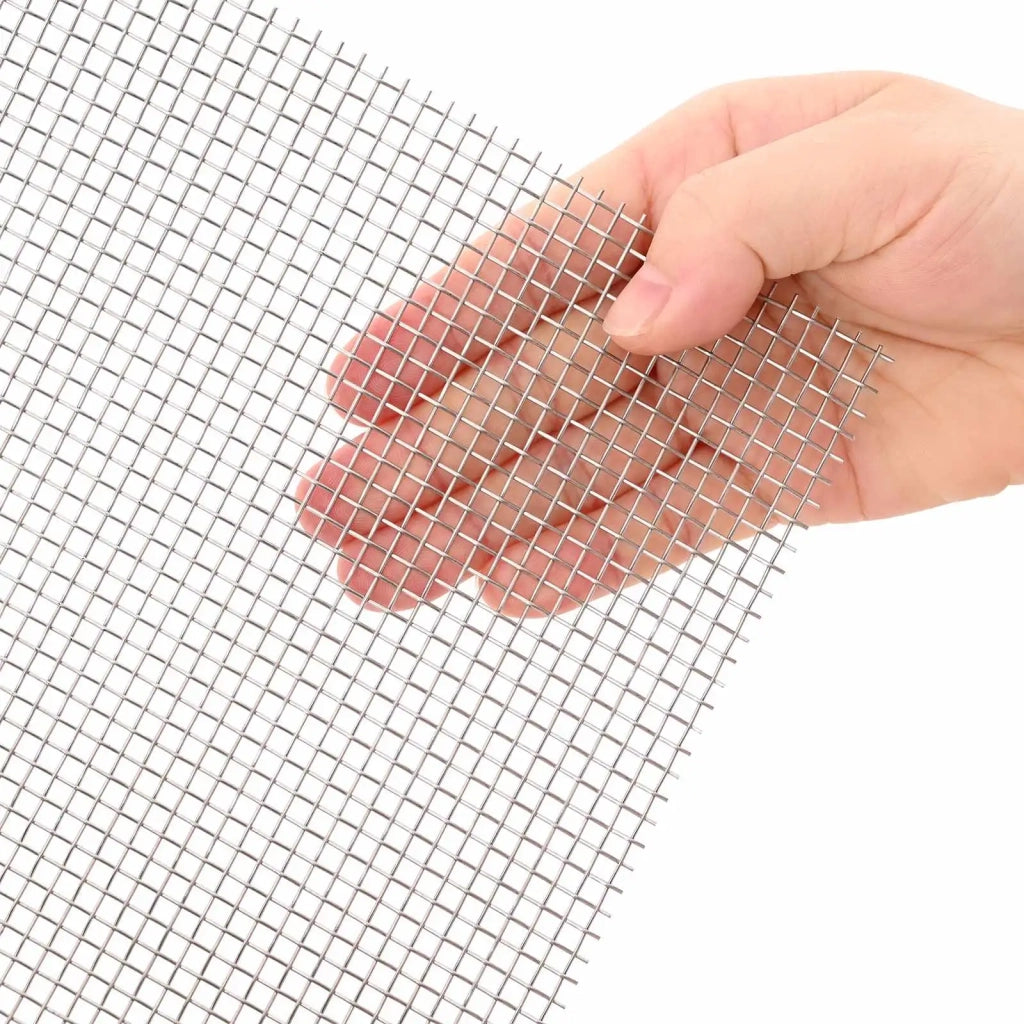 Rete per schermatura 120 x 200 cm 6 Mesh Argento 42039659