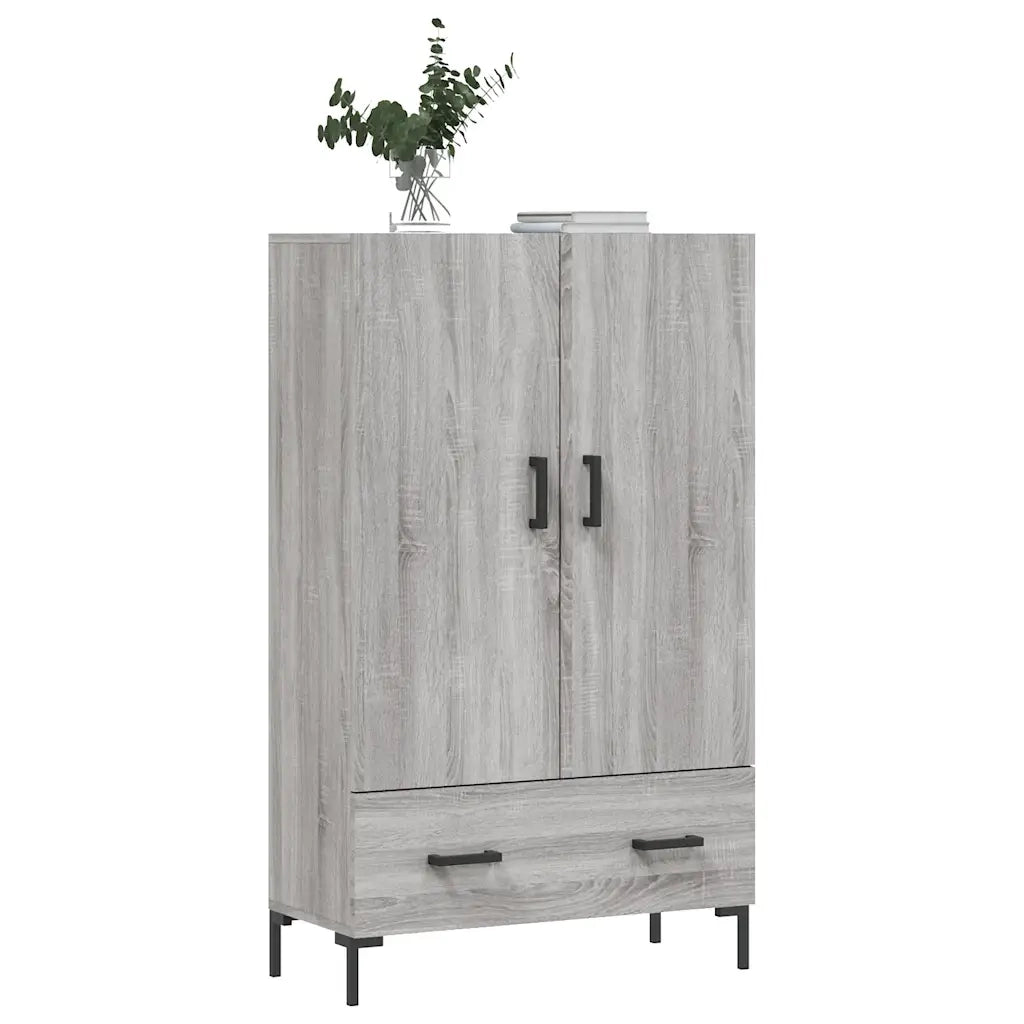 Credenza | Madia | Buffet da pranzo | Armadio da pranzo Grigio Sonoma 69,5x31x115 cm in Legno Multistrato