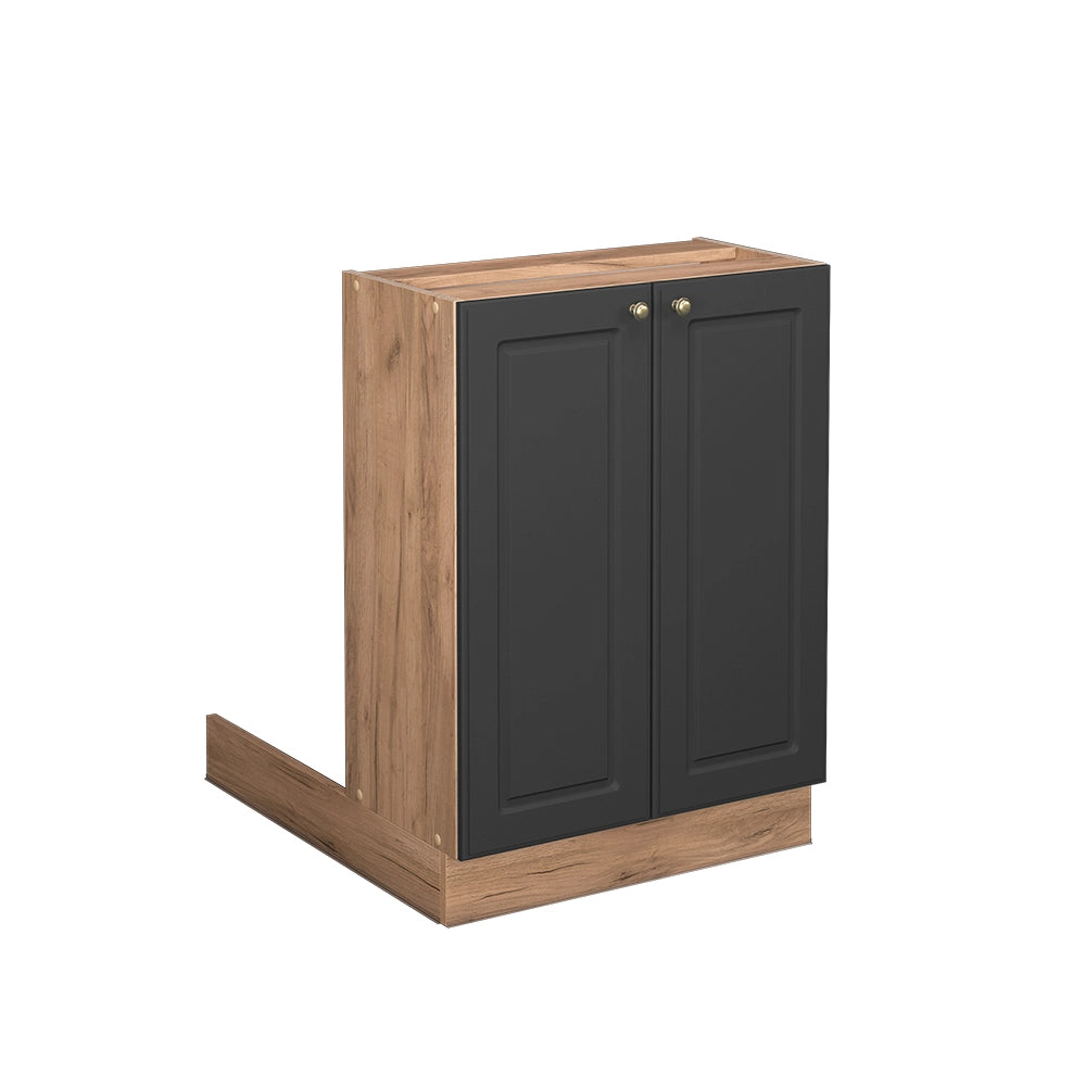 Vicco Isola cucina Antracite-oro 60 cm senza piano di lavoro