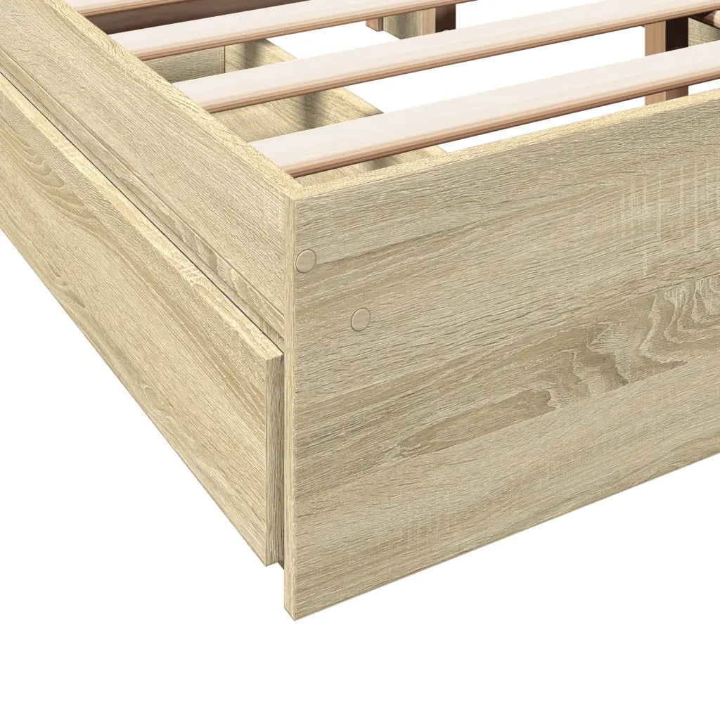 Giroletto Cassetti Rovere Sonoma 120x190 cm Legno Multistrato