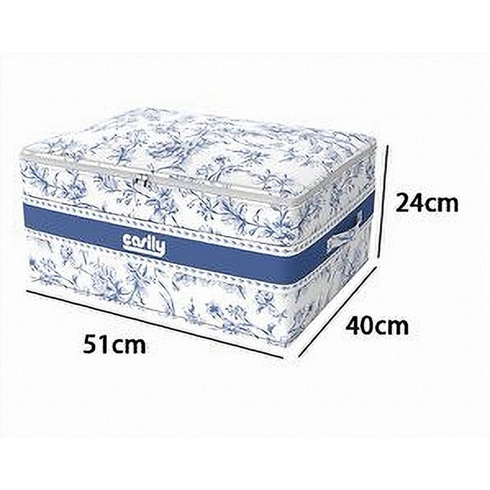 Trade Shop - Box Portatutto Scatola Salvaspazio Contenitore Organizer 51x40x24cm Fantasia 87320 -