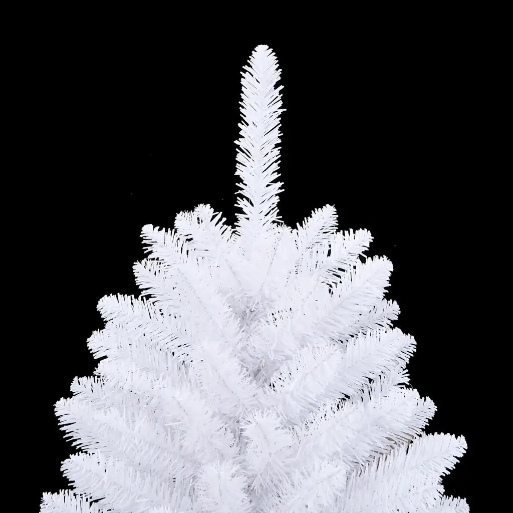 Albero di Natale | Decorazioni natalizie Artificiale Incernierato con Base Bianco 120cm