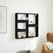 Armadietto a Muro Nero 80x15x80 cm in Legno Multistrato 854545
