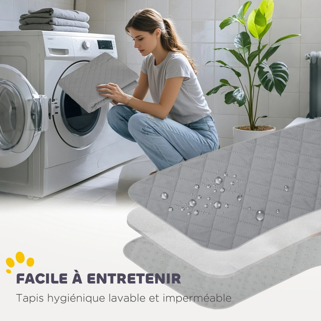 Cuccia per cani con porta ¨C zephmum ¨C 122x122x60 cm nero