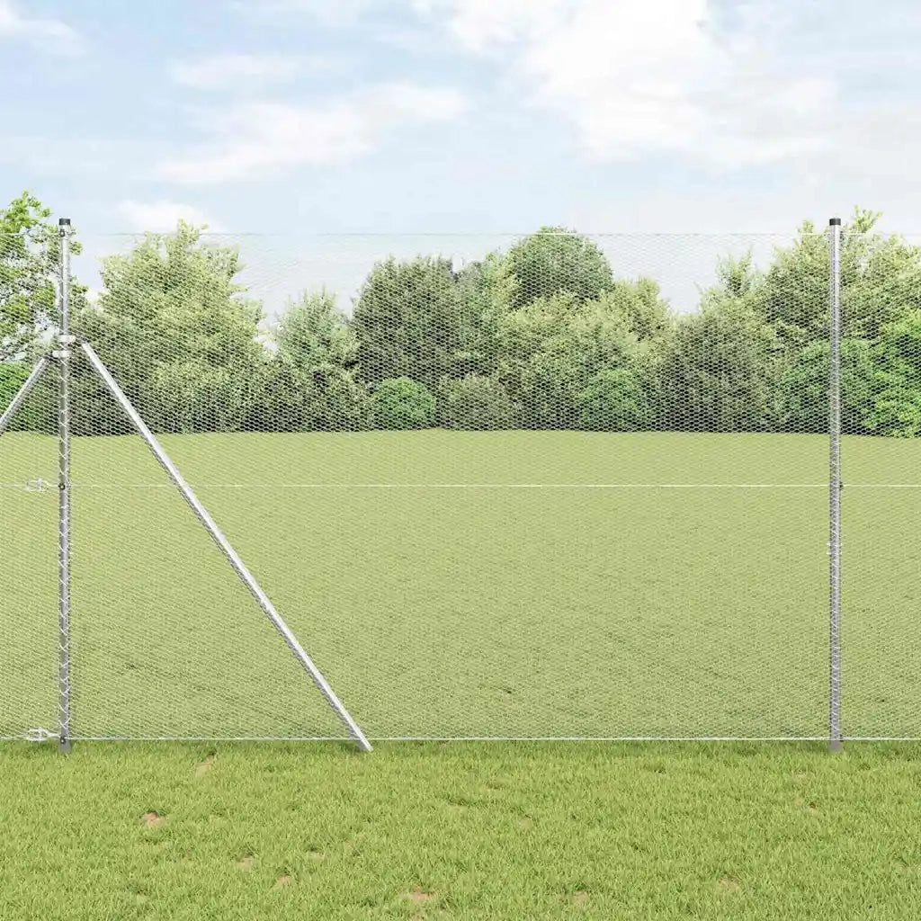 Palo della recinzione Argento 50 x 1,6 m (rete da 13 mm)
