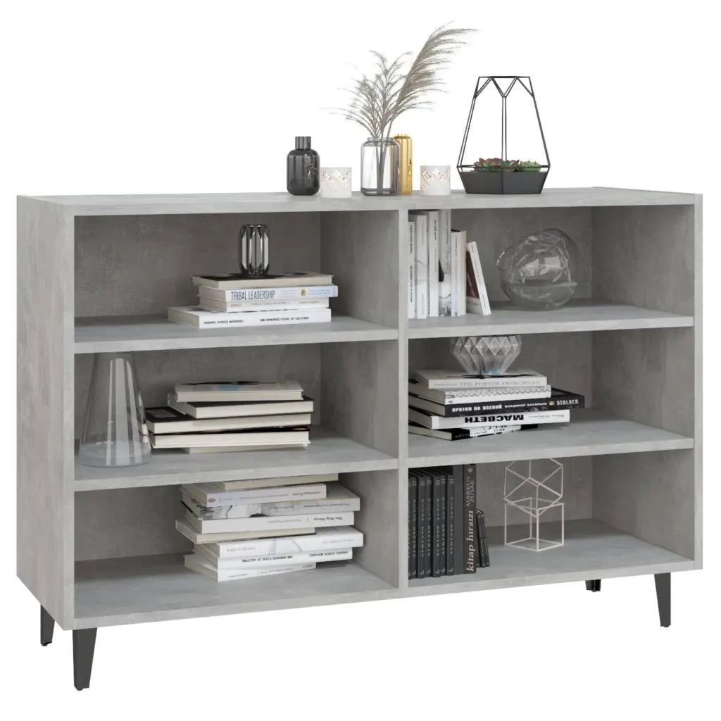 Credenza-Buffet-Armadio da cucina Grigio Cemento 103,5x35x70 cm in Legno Multistrato 962407