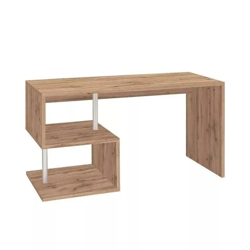 Scrivania Esse 2 - Dimensioni 140 x 60 x 77,5 cm in Rovere