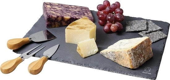 Set di piatti da formaggio in regalo - 4 pezzi - Set di piatti da formaggio di lusso