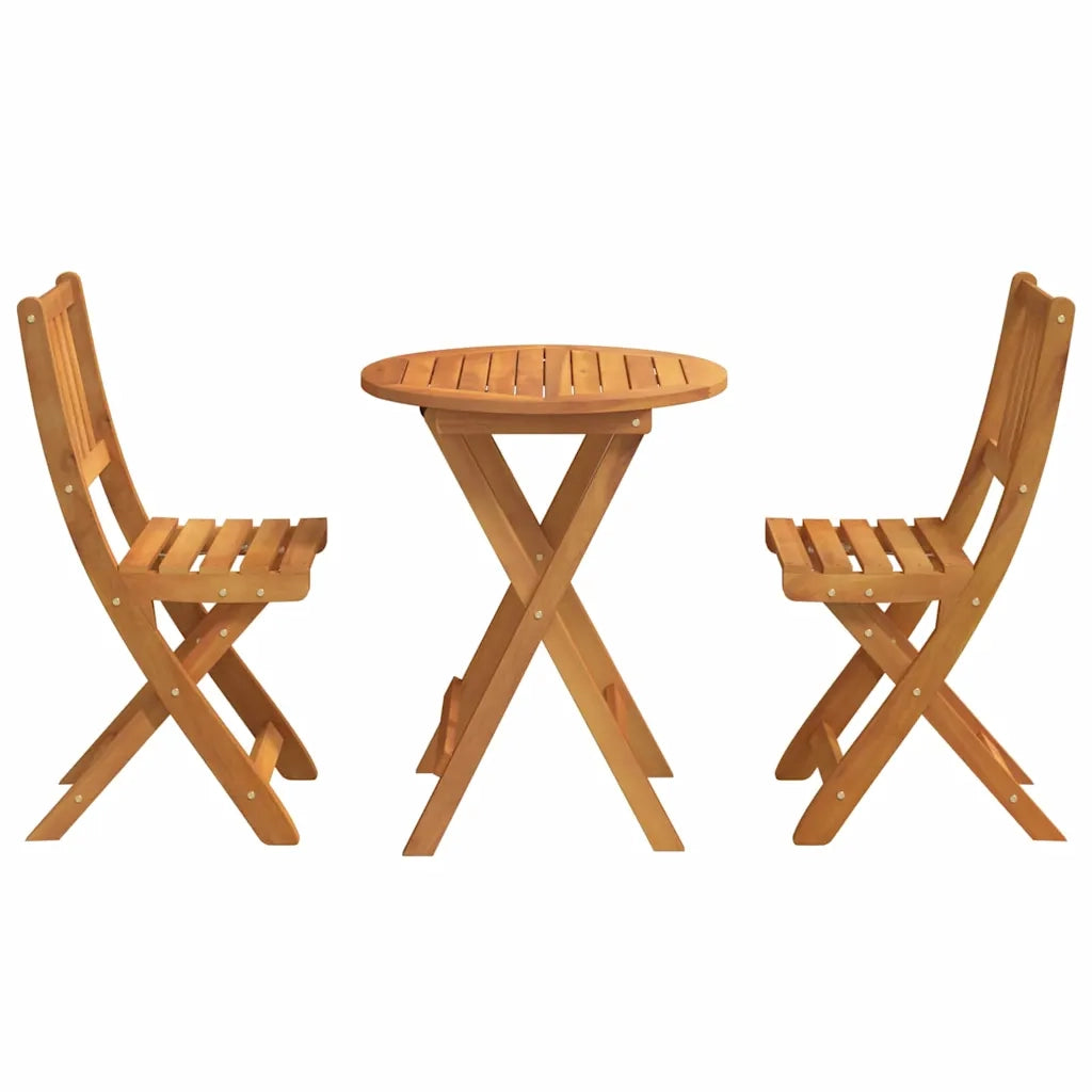Set bistrot 3 pcs Olio Naturale Legno di Acacia Massello 4105512