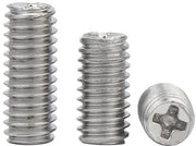 Viti a testa M2,5 x 2,5 mm - 100 pezzi - Acciaio inossidabile - Viti a testa - Elementi di fissaggio - Pennelli a vite