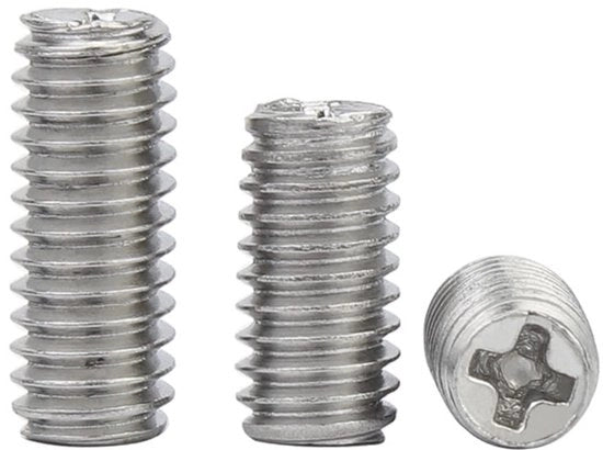 Viti a testa M2,5 x 2,5 mm - 100 pezzi - Acciaio inossidabile - Viti a testa - Elementi di fissaggio - Pennelli a vite