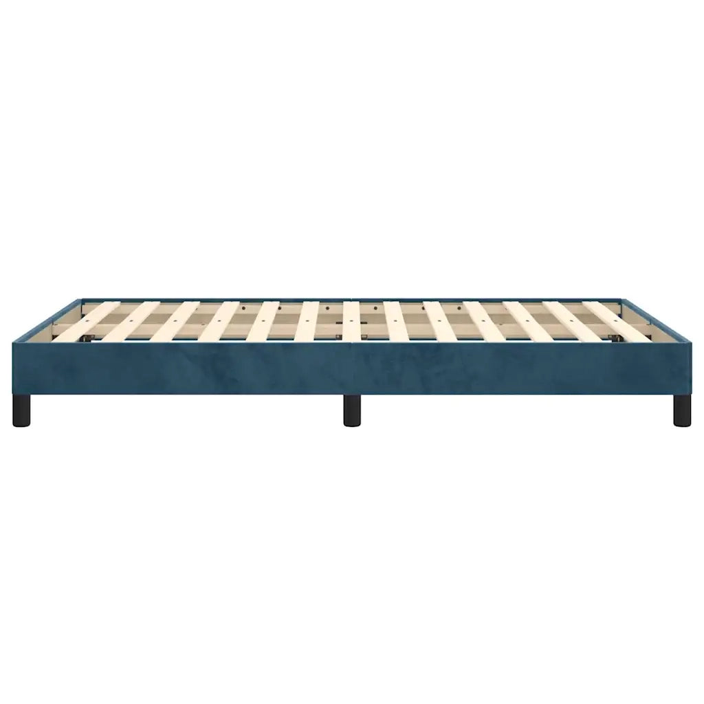 Giroletto senza Materasso-Struttura Letto Blu Scuro 120x190 cm Velluto 553732