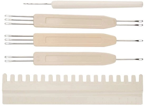 Set di punteruole da 5 pezzi - Ago a punta fine accessorio - Per macchine da cucire a filo - Materiali di alta qualità - Sostenibile e efficiente