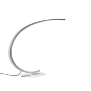 Lampada da tavolo Iole led dimmerabile 12W luce calda 3000K - Bianco satinato, design moderno, alluminio IP20