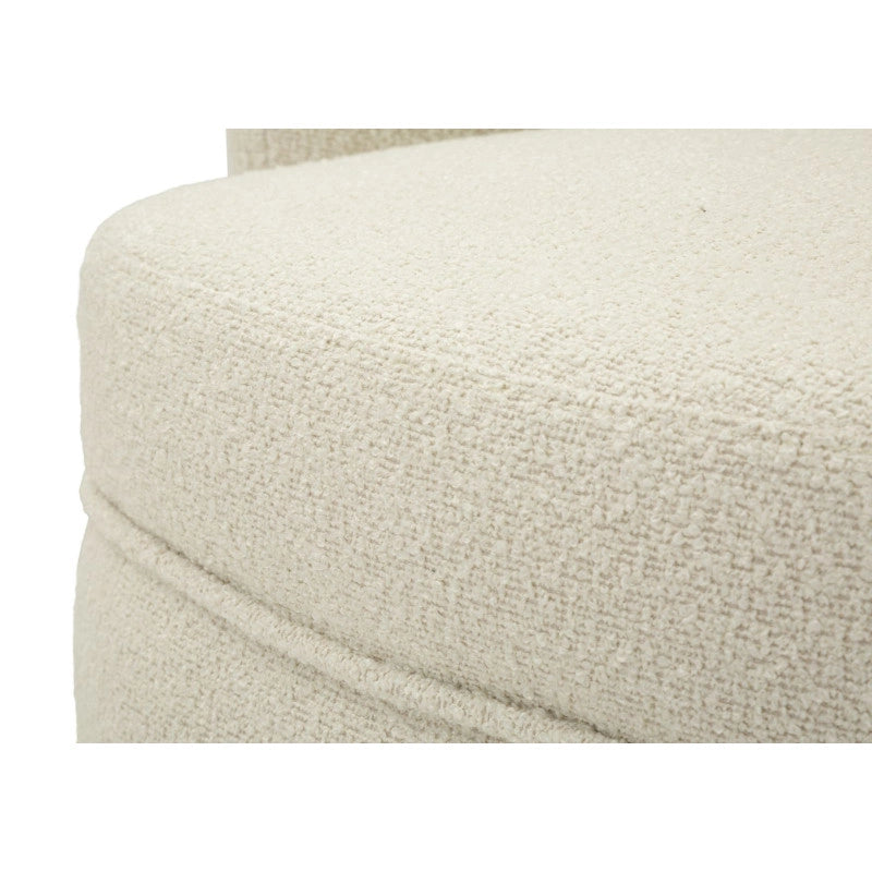 Poltrona Girevole Torino Crema cm 70x72x75 (altezza Seduta cm 44,5)
