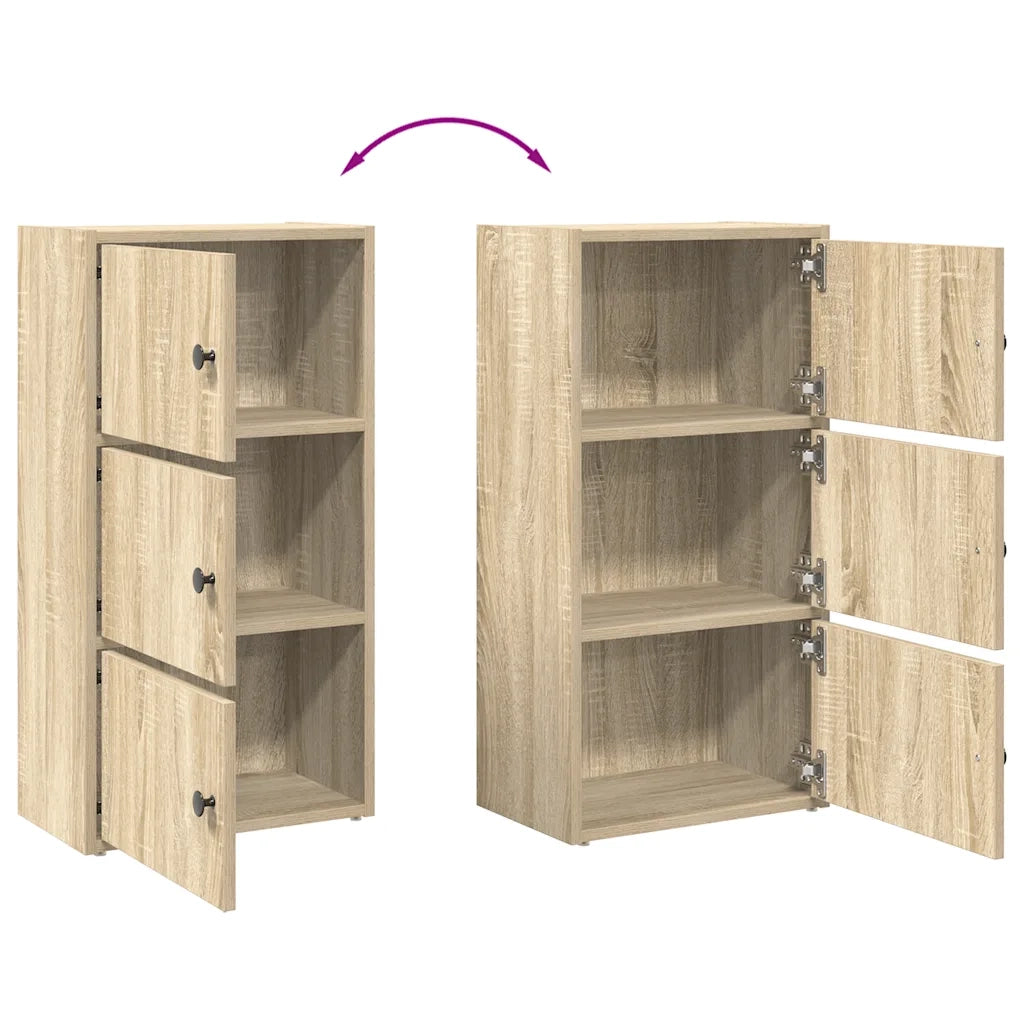 Libreria Rovere Sonoma 40x24x77 cm in Legno Multistrato 860366