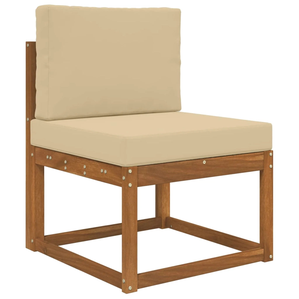Cuscino per divano da esterno 2 pcs Beige Poliestere