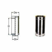 Inox doppia parete aisi 316 tubo l.495 d.100 150 b08x9tptk4