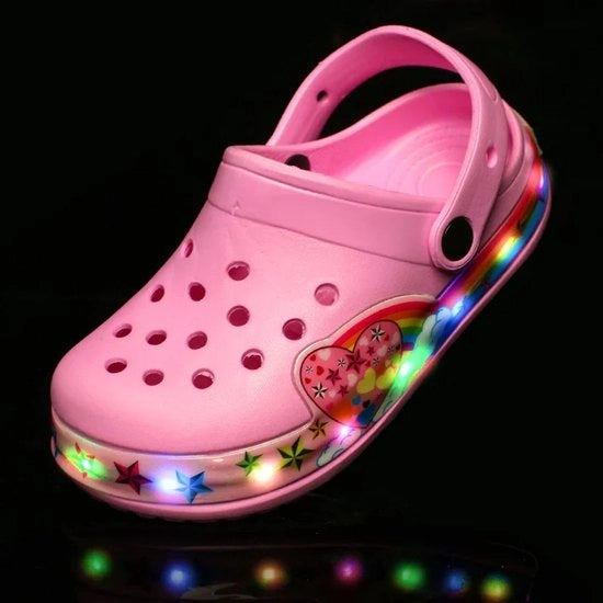 Sandali con LED per Bambini, Taglia 26 - Scarpe da Navigazione per Ragazzi e Ragazze, Primi Passi, Stivali da Spiaggia per Bambini, Sneaker per Bambini con Luci LED