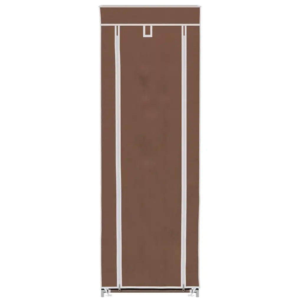 Scarpiera in Tessuto Richiudibile 57 x 29 x 162 cm Marrone cod mxl 49045