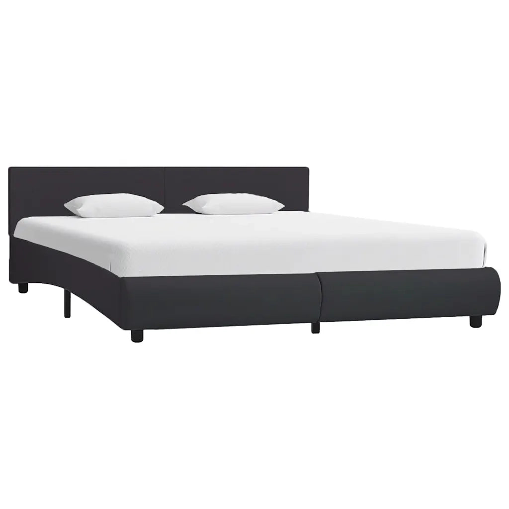 Giroletto con LED Nero in Similpelle 160x200 cm