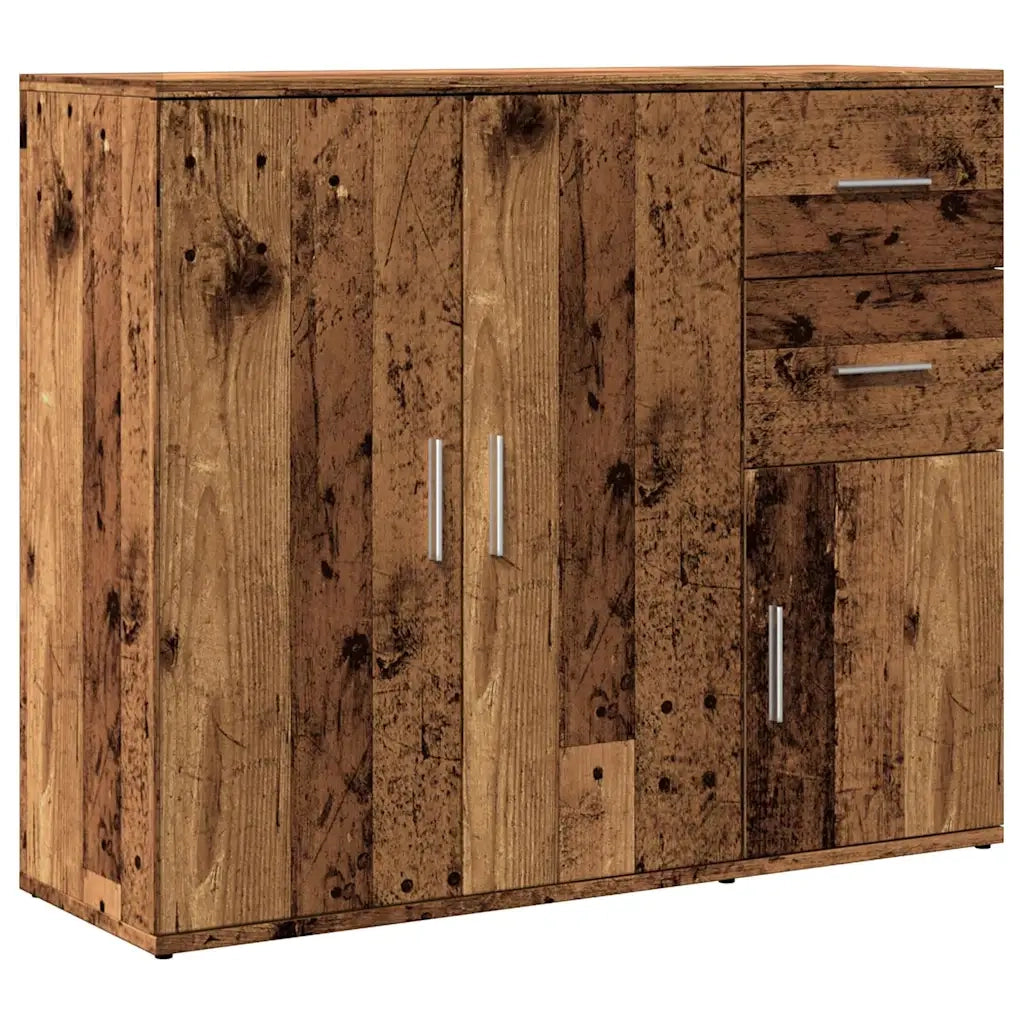 Credenza Legno Antico 91x29,5x75 cm in Legno Multistrato 855906