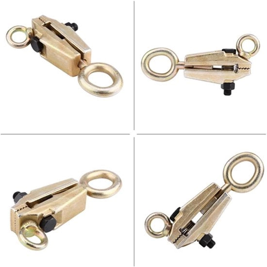 Chiusura a vite 5 Ton - Due vie (Top e Verticale) - Chiusura autoavvampanza per riparazioni - Acciaio inox - Compatta e Leggera - Presa Salda