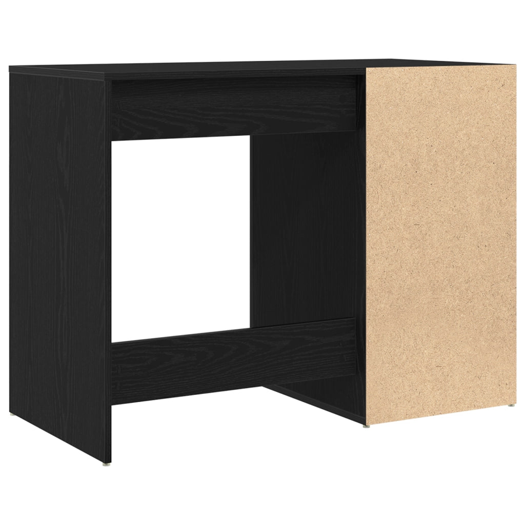 Scrivania  Nero Rovere 100x49x75 cm Legno ingegnerizzato