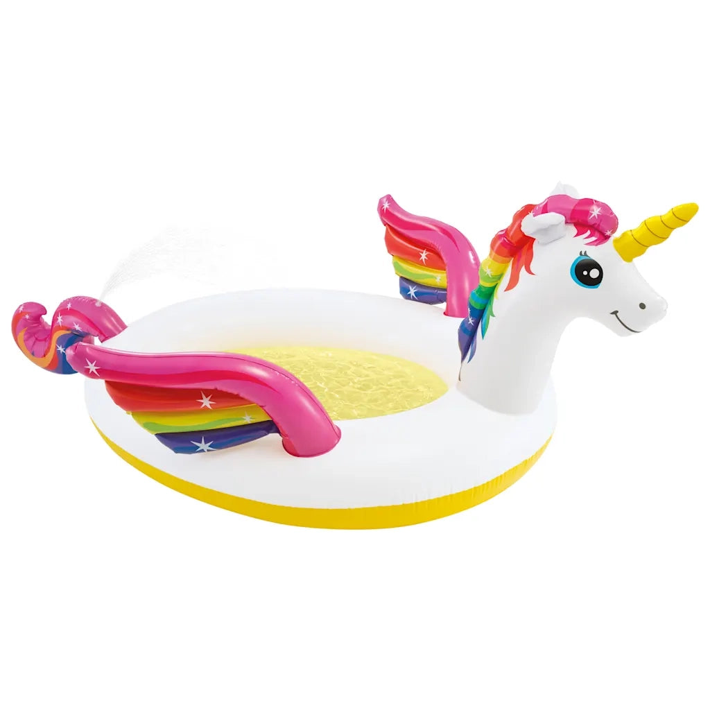 INTEX Piscina con Spruzzo Unicorn 272x193x104 cm 3202899
