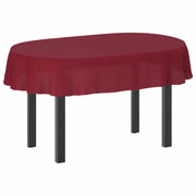 Tovaglia da Tavolo 5 pz Ovale Rosso Vino 160 x 220 cm 42040407