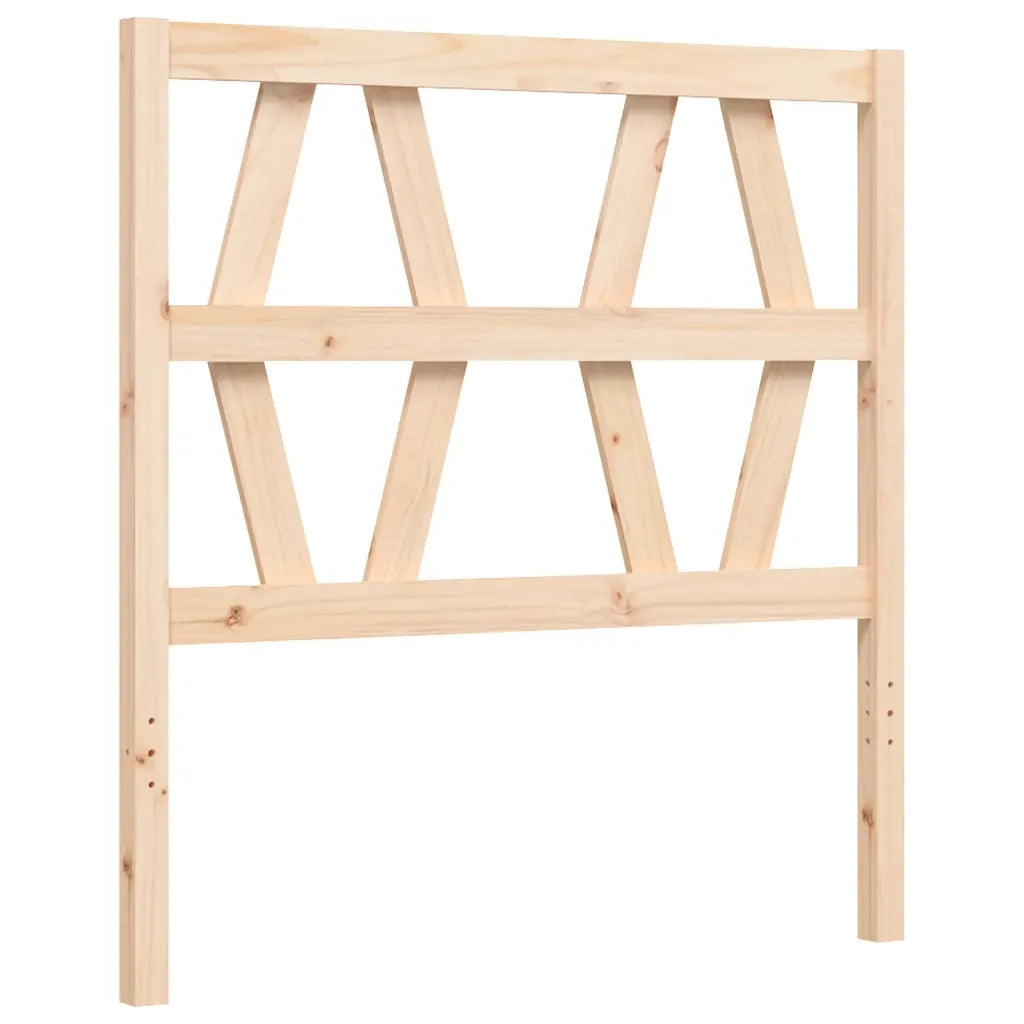 Giroletto con Testiera Single-Struttura Letto in Legno Massello 307255