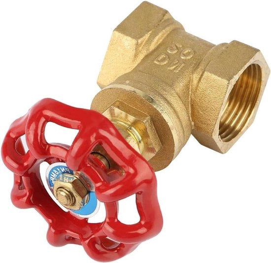 Valvola a sfera in ottone ecolocalizzata 3/4" DN20 - Regolazione manuale per acqua, olio, gas, vapore
