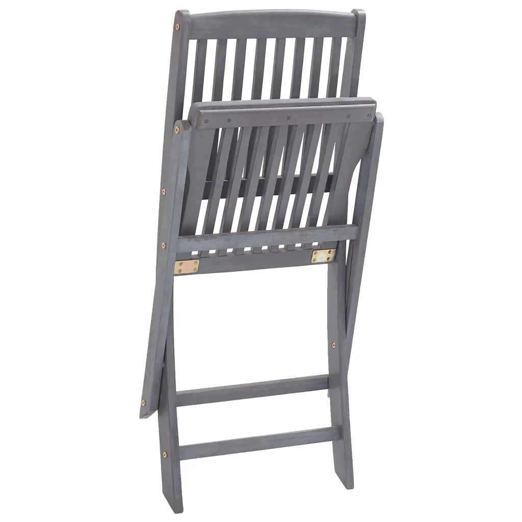 Sedie da Giardino Pieghevoli 6pz con Cuscini in Massello Acacia 3065450