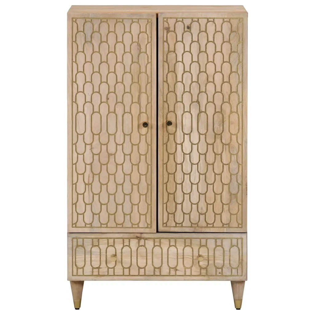 Credenza 60x33x110 cm in Legno Massello di Mango 358278