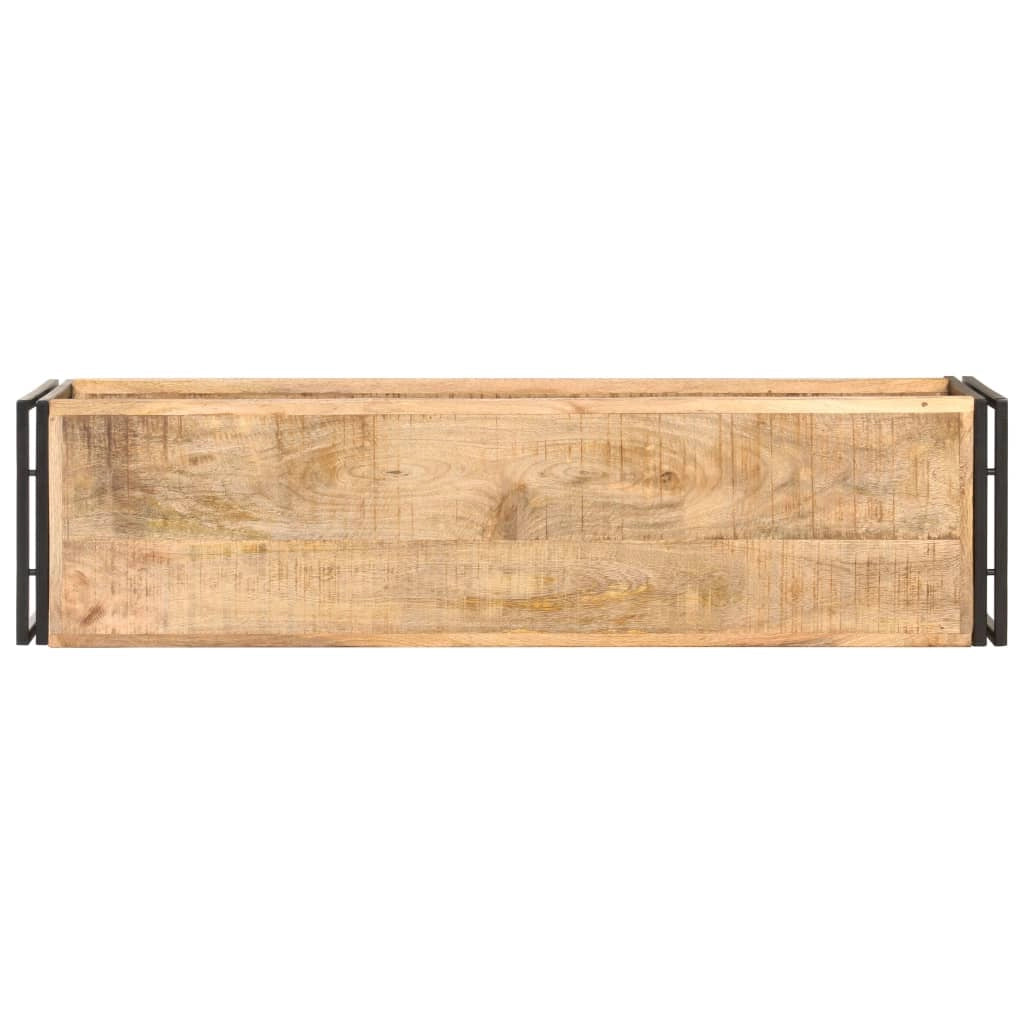 Mobile TV multimediale scaffale TV credenza mobile TV sala da pranzo soggiorno camera da letto 120 x 30 x 40 cm legno di mango marrone grezzo 02_0025816