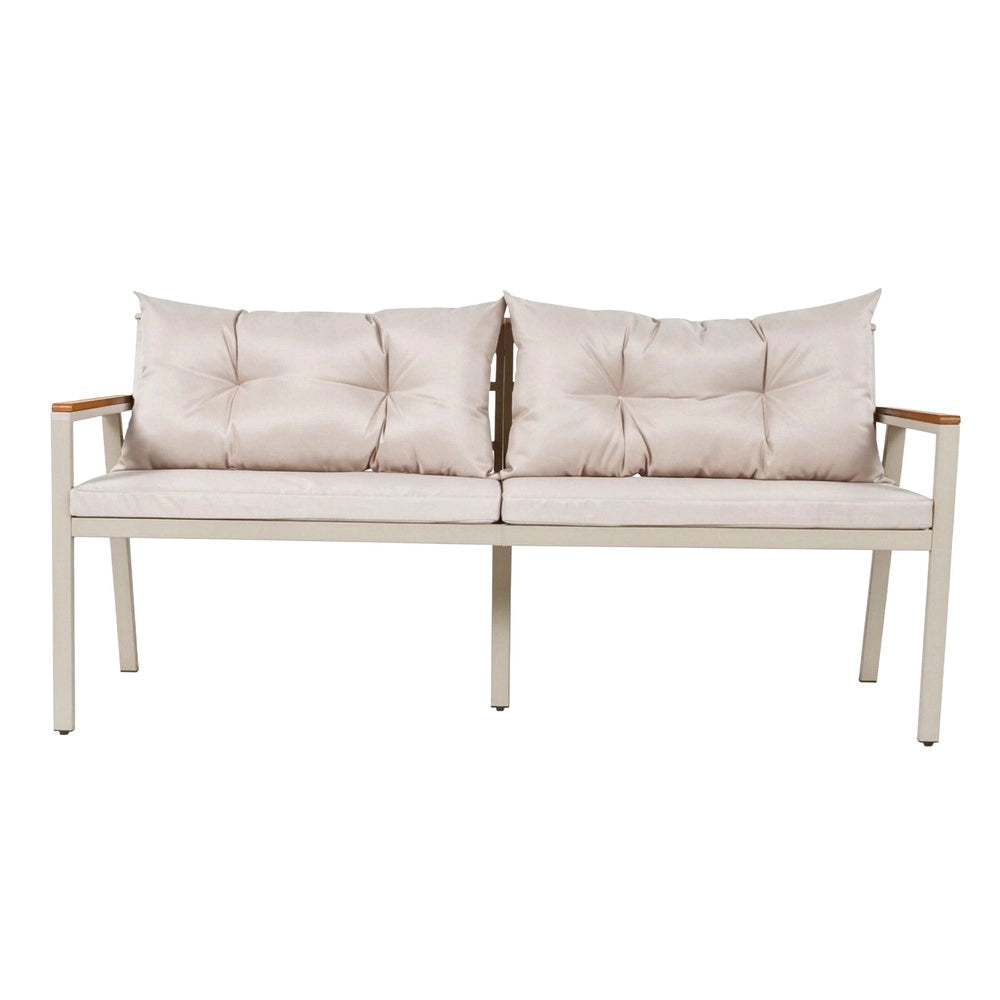 Set Tavolo da Pranzo e Sedie da Giardino in Acacia ¨C Xylo ¨C 6-7 Posti, Cuscini Lavabili
