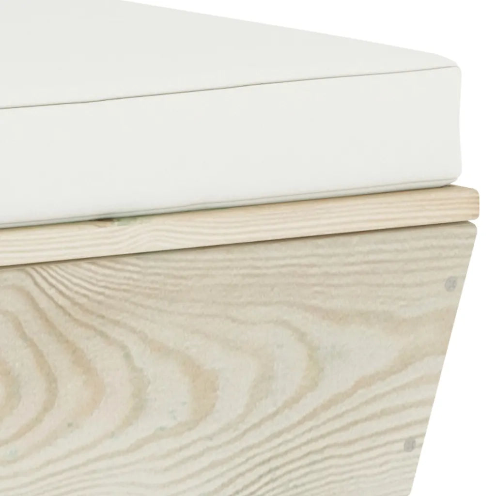 Divano da Giardino a 2 Posti su Pallet con Cuscini Legno Abete cod mxl 44098