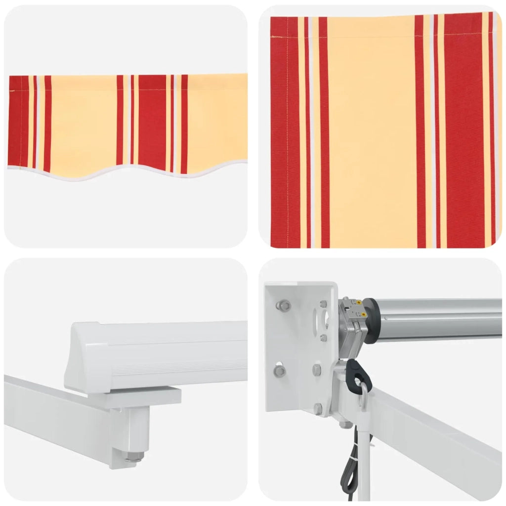 Tettuccio Elettrico Retrattile Giallo, Arancione e Bianco 3419007