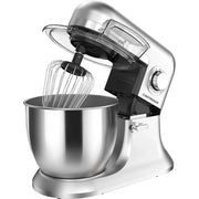 Trade Shop - Impastatrice Planetaria Multifunzione 10 Velocità 3 Fruste Ciotola 6,5lt 1600w Manopola Led -