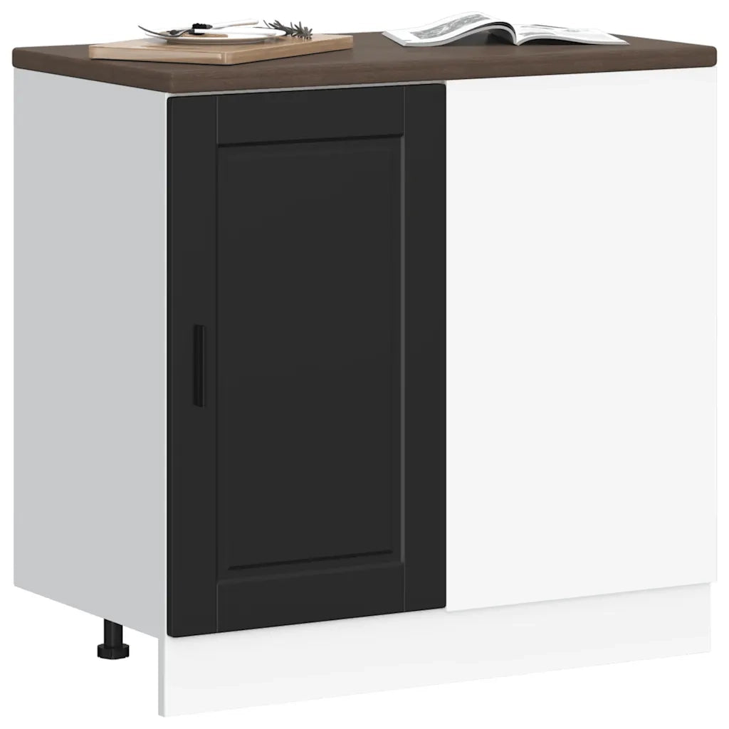 vidaXL Base da Cucina Porto Nero in Legno Multistrato