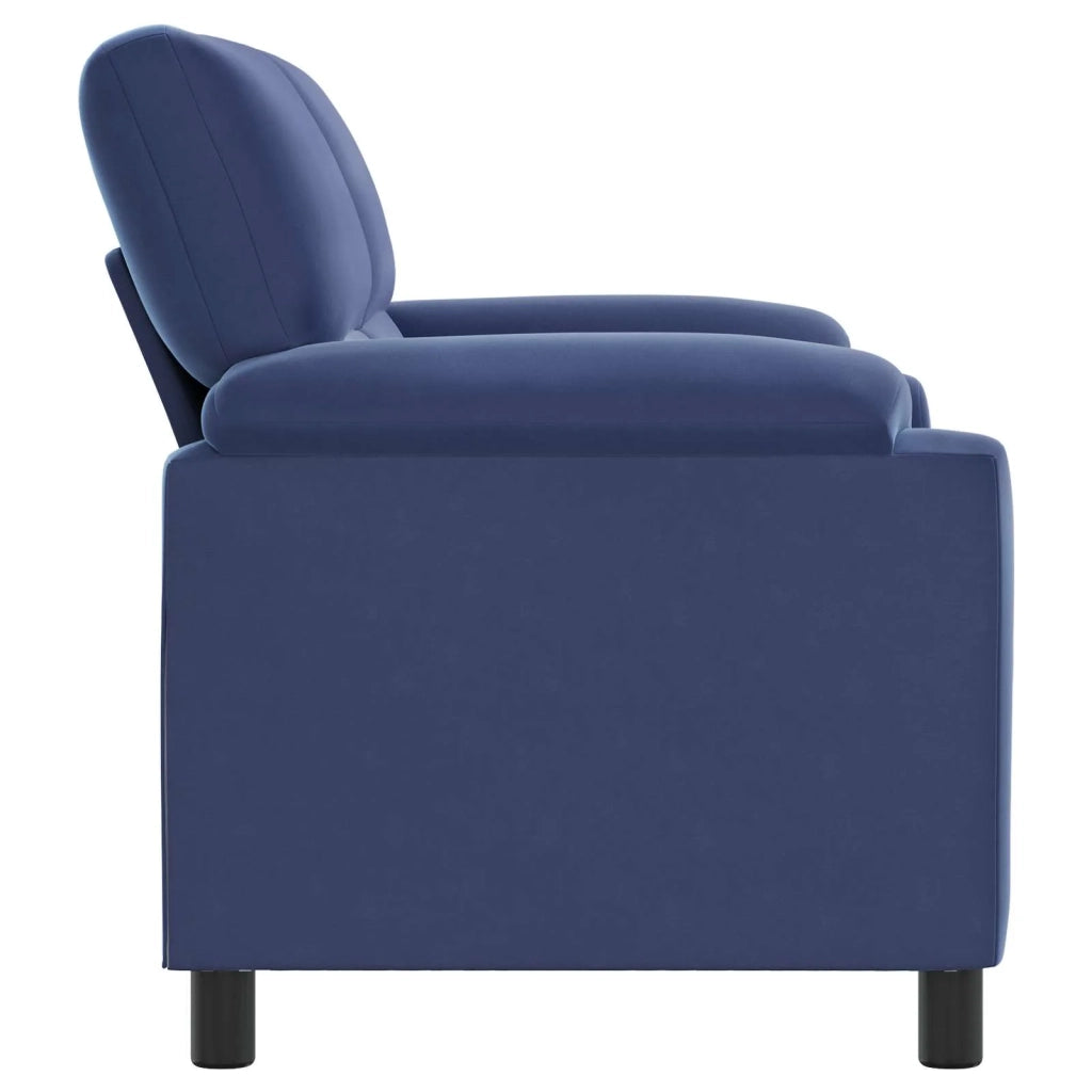 Divano Blu Polizia 174 x 85 x 93 cm Velluto 42040847