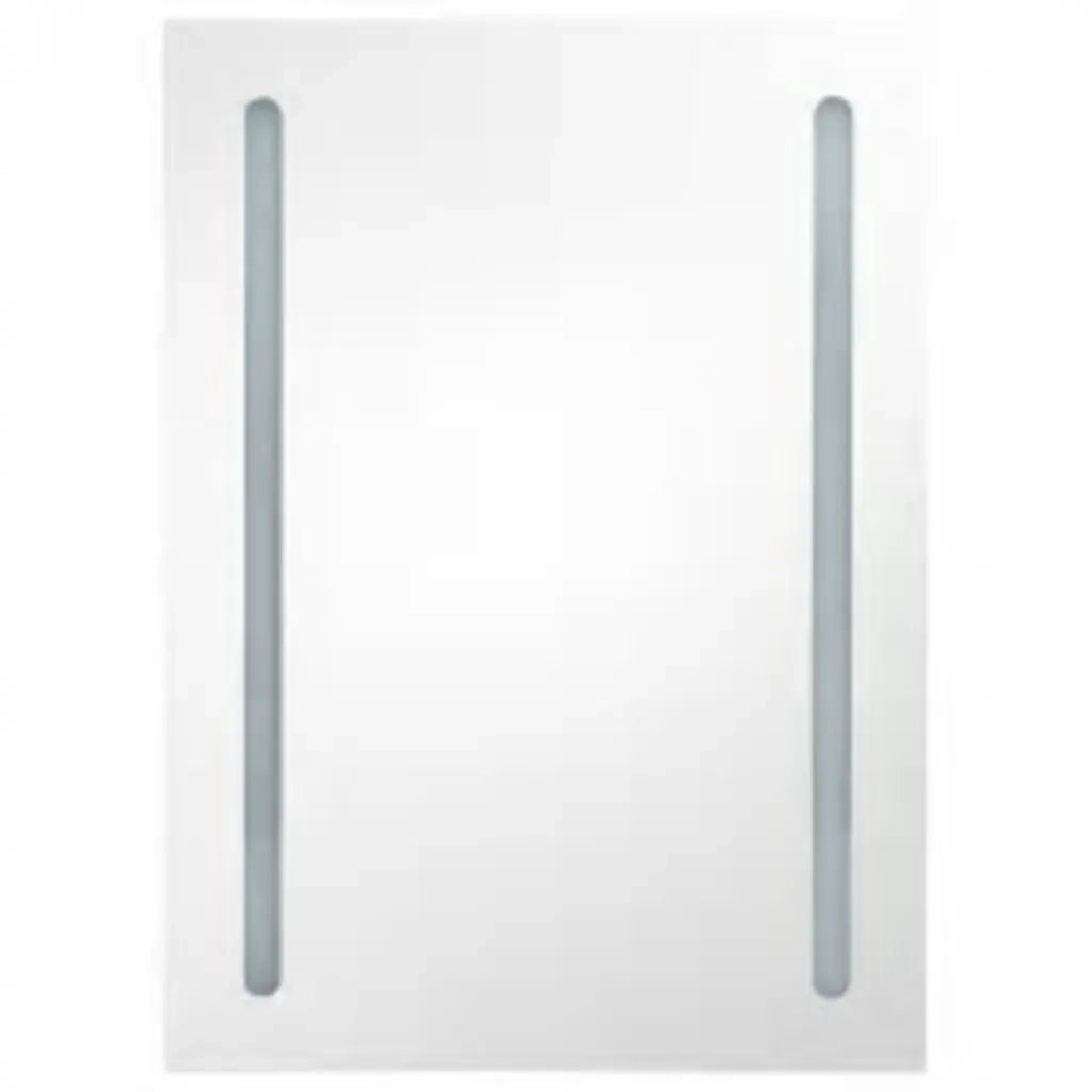 Armadietto Bagno con Specchio e LED 50x13x70 cm 285117