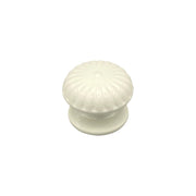 Pomolo fisso per porta SAGUATTI 861/80KB in alluminio bianco lucido