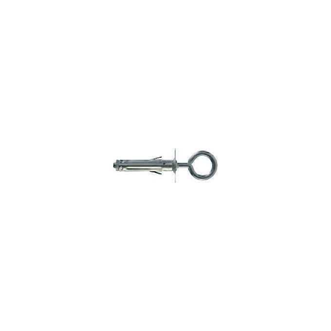 Fischer 504473 Confezione 4 Tasselli Universali in Acciaio D. 9mm con Gancio Occhiolo Chiuso