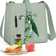Borsa da Pranzo per Donne 2025 Nuova Borsa da Pranzo per Bambine e Ragazze Isolata Botanica Flexibile Opportuna Borsa da Pranzo Bento Ideale per Scuola/Trasporto/Lavoro/Picnic/Regalo