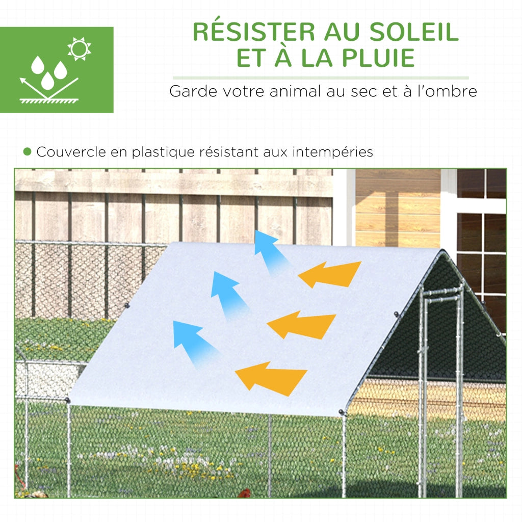 Recinto per giardino esterno ¨C zephmum ¨C grigio 3x8x2 m