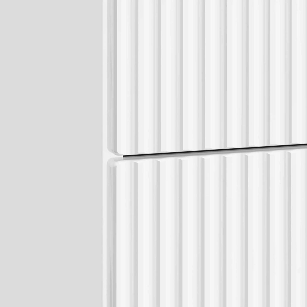 Armadio da Notte con cassetto Bianco Lucido 43 x 41 x 63,5 cm