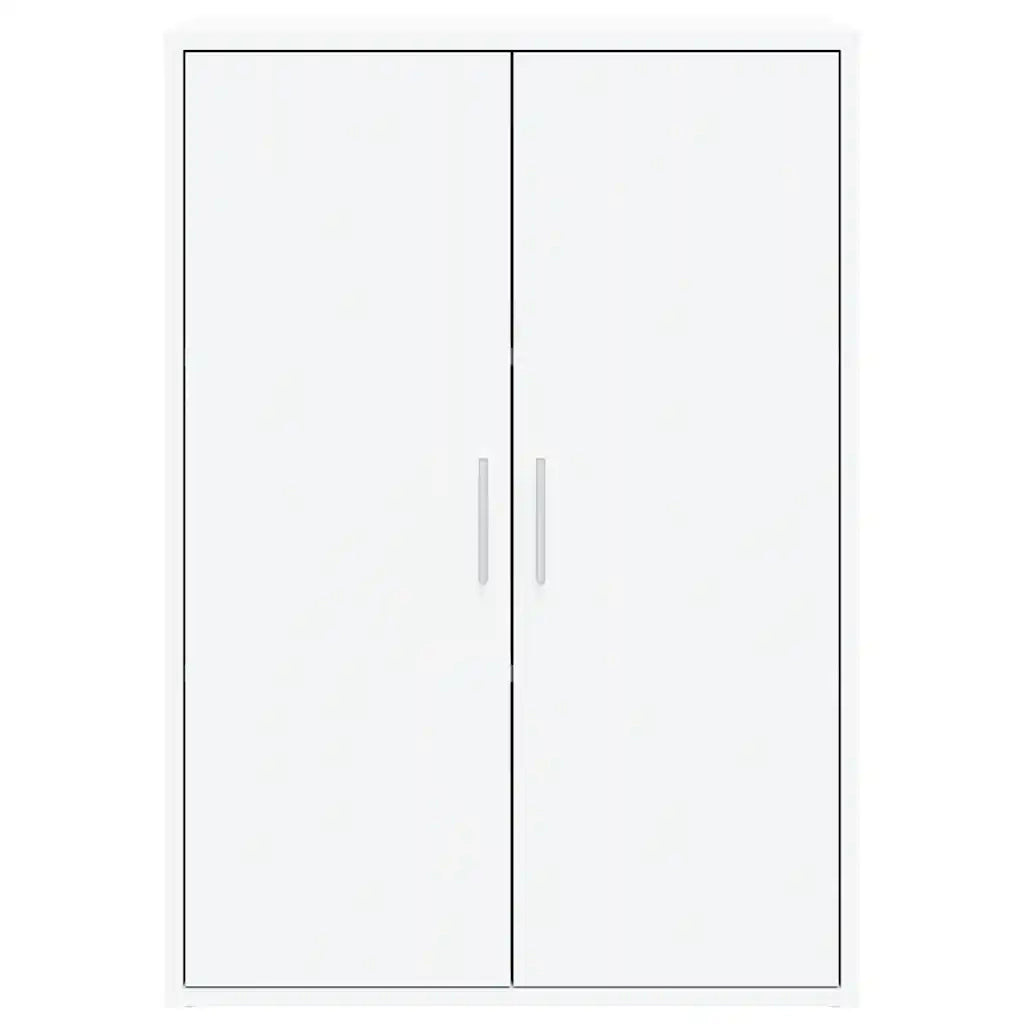 Credenze 2 pz Bianche 60x31x84 cm in Legno Multistrato