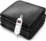 Deken elettrico per letto - Deken elettrico 2 persone - Rapido riscaldamento - Lavabile - Inverno - Comfort per la camera da letto