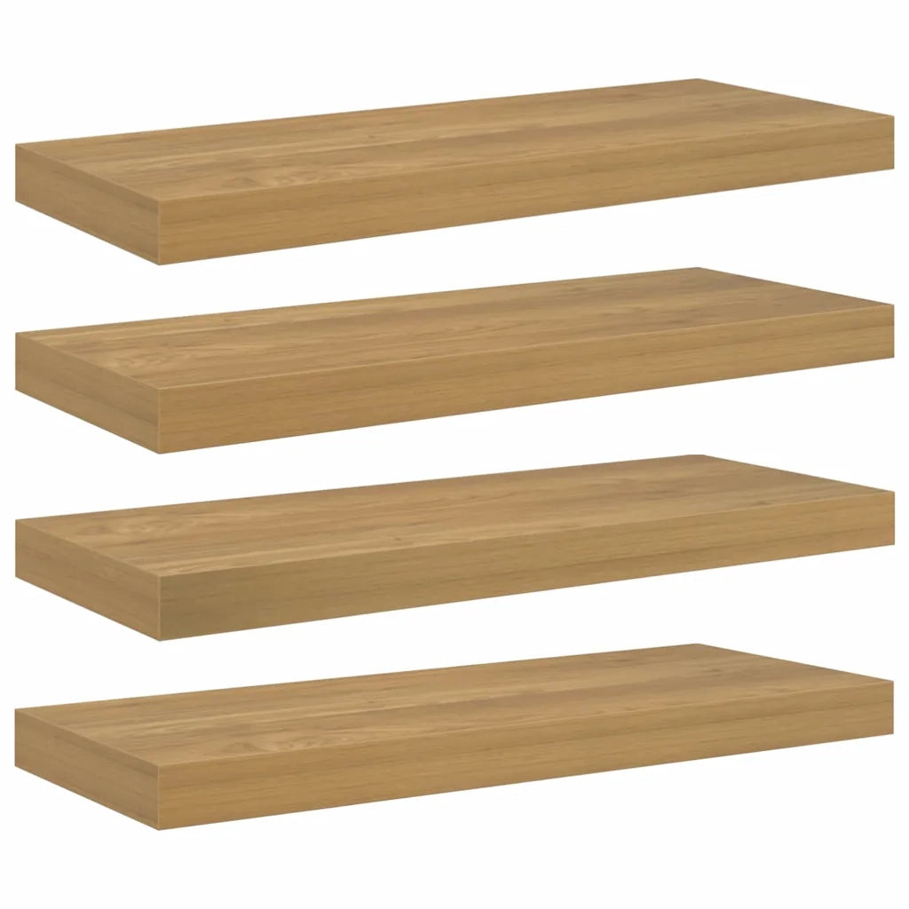 Scaffale da parete 4 pcs Marrone 60 x 23 x 4 cm